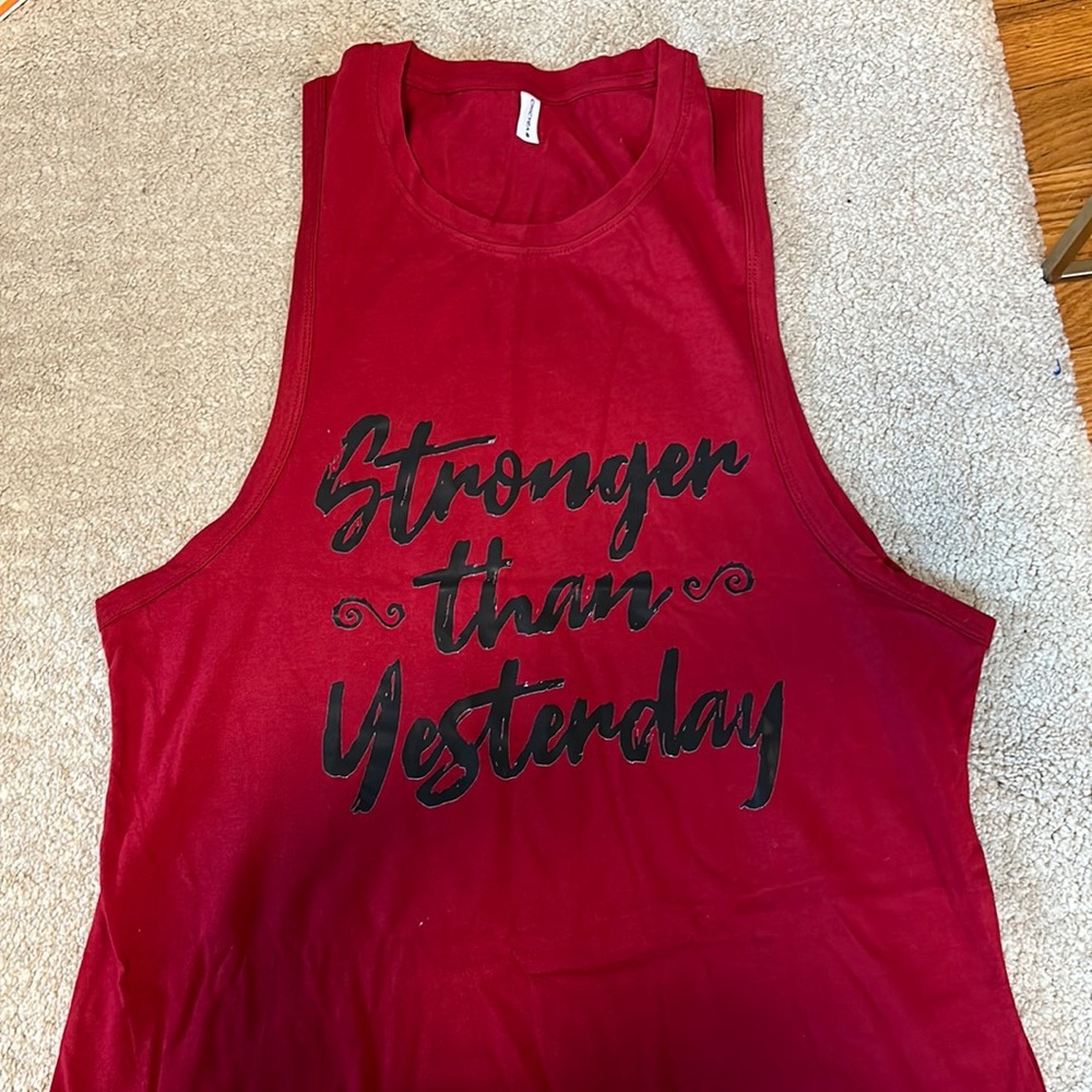 Red tank top